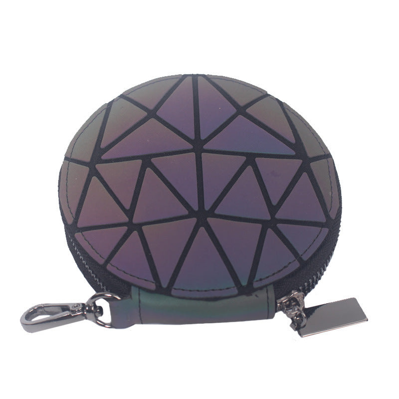 Fashion All-match Geometric Rhombus Luminous Mini Bag