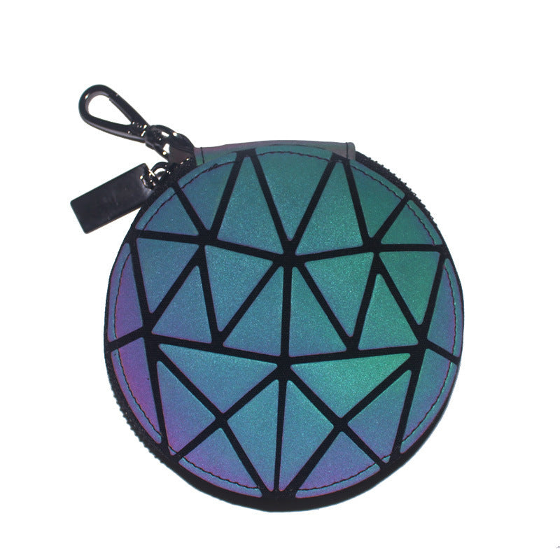 Fashion All-match Geometric Rhombus Luminous Mini Bag