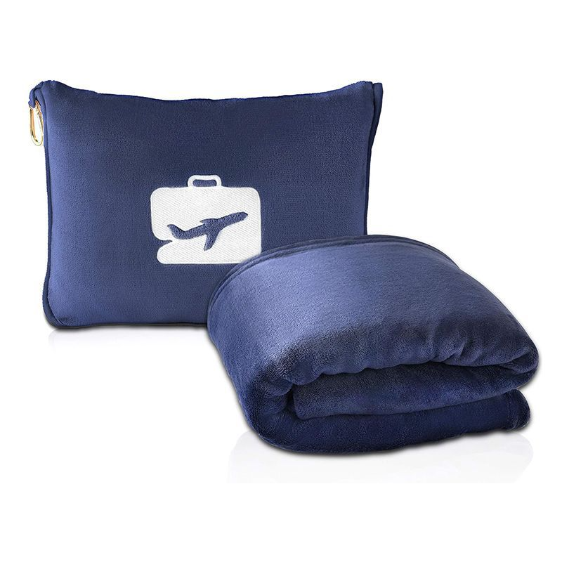Travel Pillow Blanket Set Cozy Comfort Kit