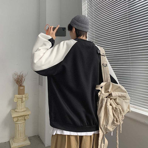 Shirt With The Pocket  Sweatshirt Trendy Men Plus Cashmere