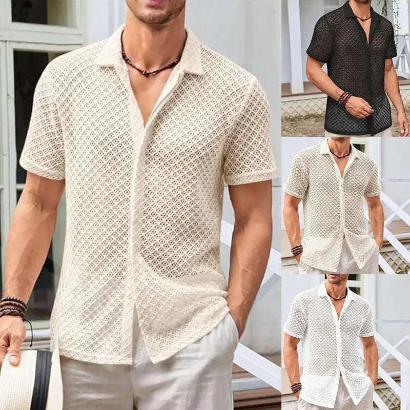 summer short sleeve shirt for men