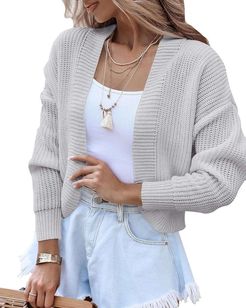 Women's Short Cape Knitted Cardigan Sweater