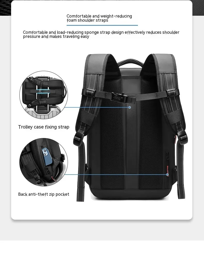 vacuum compression travel backpack