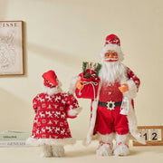 Christmas Doll Ornaments featuring classic Santa dolls in festive red and white attire for holiday decoration