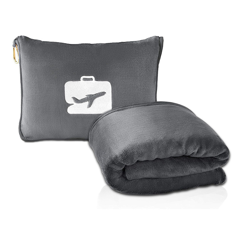 Travel Pillow Blanket Set Cozy Comfort Kit