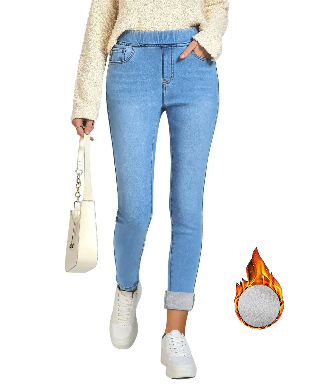 Fleece Lined Jeans Women Cute Clothes for Women