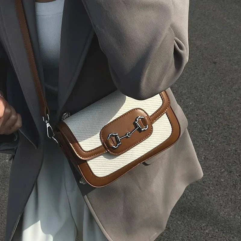 Stylish Casual Commuter Crossbody Bag Designer Leather Tote Vintage Minimalist Purse With Chic Letter Logo Large Capacity