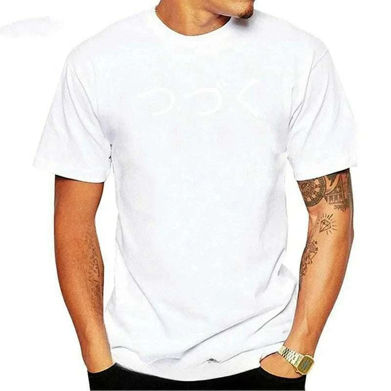 Mens New Clothing Summer Man Clothing funny shirt To Be Continued Tsuzuku (Japanese Anime Cartoon Years 80 tshirt) men clothing