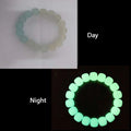 Luminous Stone Bracelet for Women Man Fluorescent Glow in the Dark Charm Jewelry Elastic Wristband Stretch Bracelet Gift for Kid