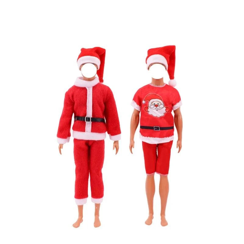 Christmas Outfits for Girl ken Dolls 11.5''/30cm Doll Accessories Xmas Outfits Set Fashion Casual Style Toys for Kids