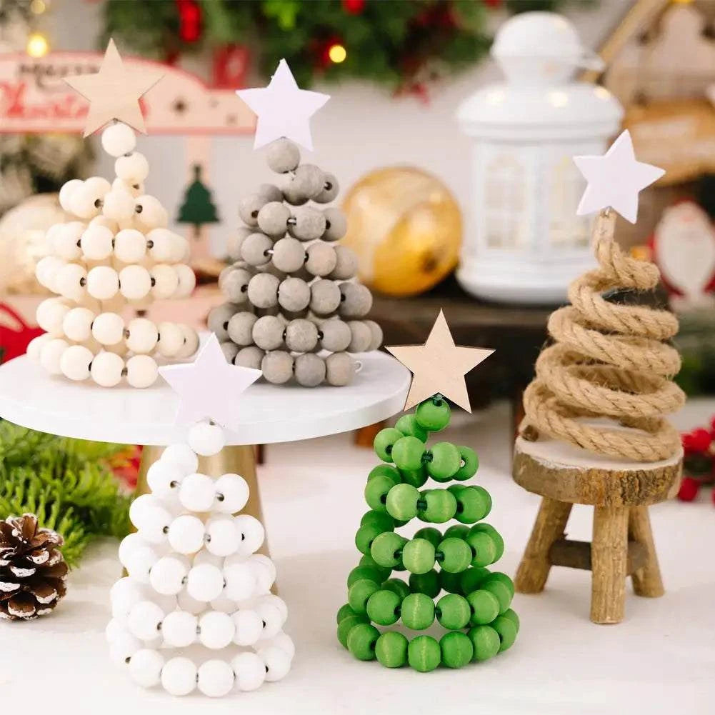 Christmas Decoration Christmas Decoration Creative Ins Wooden Christmas Tree Desktop Ornament Unique Handmade Christmas Tree