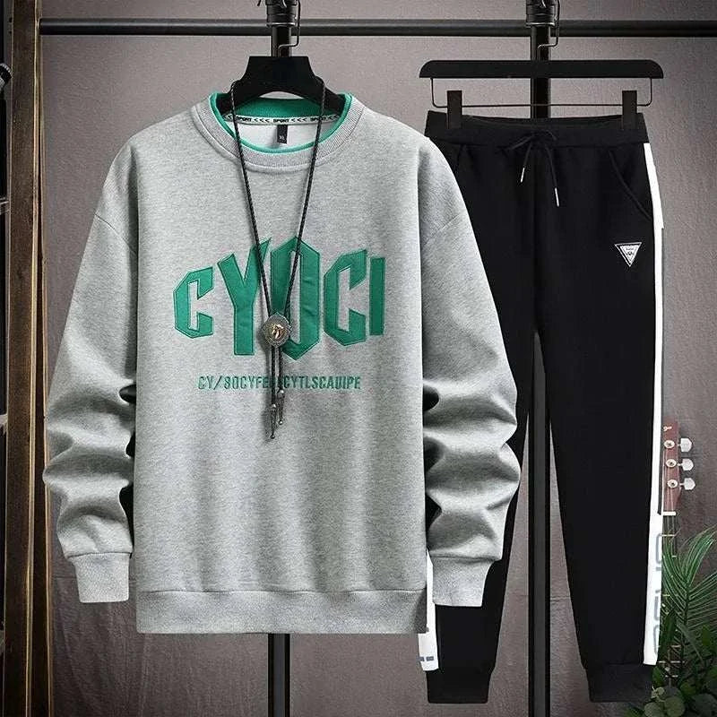 Clothes For Men Plain Male T Shirt White Pants Sets Alphabet Tracksuit Essential Top Offer Trend Popular Sports Suits Cool Kpop