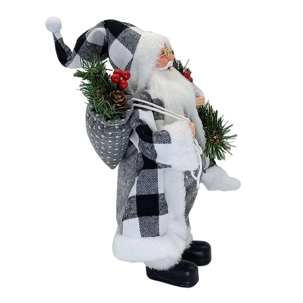 Set up Santa Claus Christmas decorations Christmas party scenes Decorate Christmas ornaments