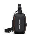 Stylish Men's Sling Bag - Durable Oxford Fabric, Crossbody Chest Pack with Phone Pocket, Zip Closure for Daily Commute