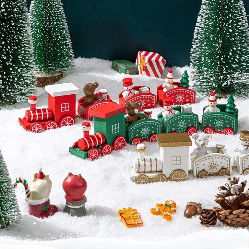 Christmas Train Merry Christmas Decorations For Home 2025 Cristmas Ornament Xmas Navidad Noel Gifts Happy New Year 2026 Decor ﻿