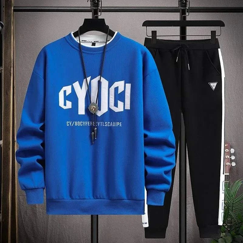 Clothes For Men Plain Male T Shirt White Pants Sets Alphabet Tracksuit Essential Top Offer Trend Popular Sports Suits Cool Kpop
