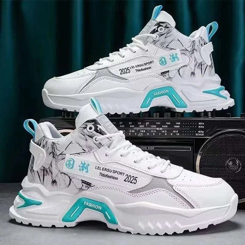 2025 Men’s Shoes Sneakers Fashion Breathable Platform Running Shoes Mesh Sport Light Unisex Male Casual Vulcanize Man Shoes