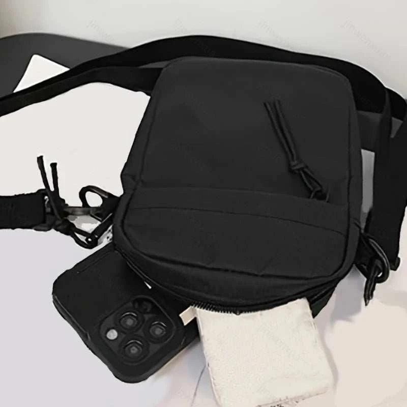 Men's and women's single-shoulder bags, crossbody bags, solid-colored single-shoulder small bags, lightweight mobile phone bags