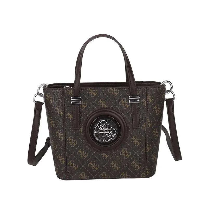 Stylish Large Capacity Crossbody Bag Minimalist Leather Handbag For Women Vintage Designer Letter Logo Casual Luxury Commuter