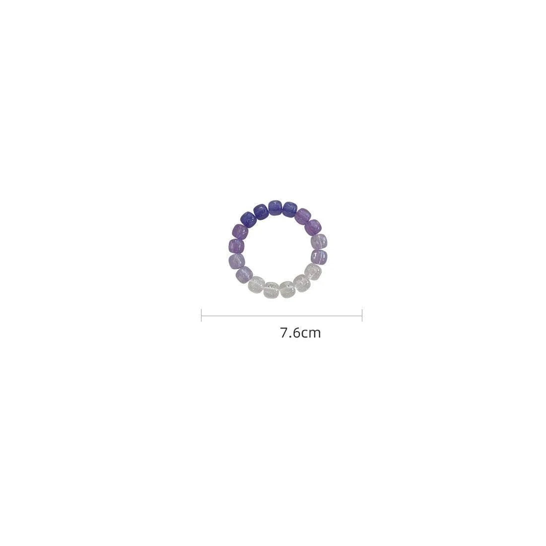 Luminous Stone Bracelet for Women Man Fluorescent Glow in the Dark Charm Jewelry Elastic Wristband Stretch Bracelet Gift for Kid