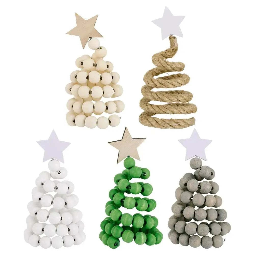 Christmas Decoration Christmas Decoration Creative Ins Wooden Christmas Tree Desktop Ornament Unique Handmade Christmas Tree