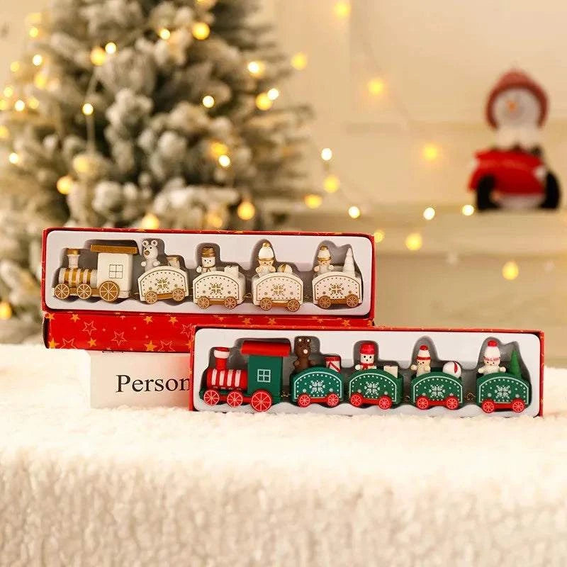 Christmas Train Merry Christmas Decorations For Home 2025 Cristmas Ornament Xmas Navidad Noel Gifts Happy New Year 2026 Decor ﻿