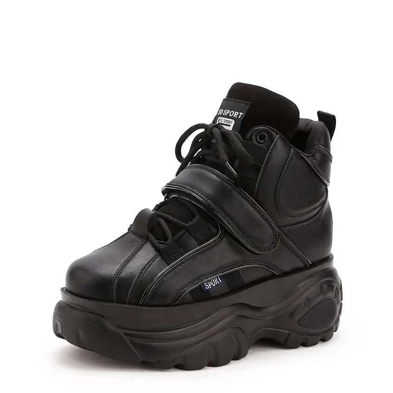 Sneakers Women Heel Platform  New 2023 Pumps Sneakers Female Heels Wedges Chunky Shoes for Women Luxury High Quality Women Shoes