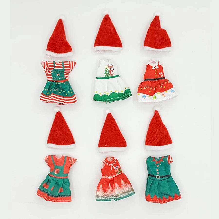 Christmas Outfits for Girl ken Dolls 11.5''/30cm Doll Accessories Xmas Outfits Set Fashion Casual Style Toys for Kids