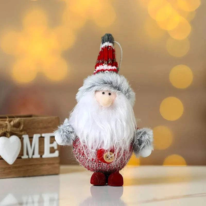 Christmas Decorations Colorful Fabric and Foam Hanging Ornaments Christmas Tree Decorative Accessories Party Decoration Gifts