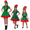 2025 Christmas Holiday Party Christmas Costumes for Kids and Adults Parent-Child Clothes Classic Costume Sets + Accessories Suit