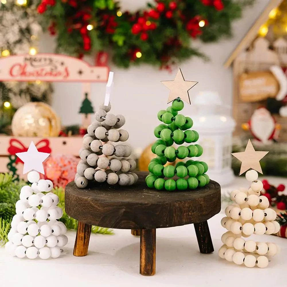 Christmas Decoration Christmas Decoration Creative Ins Wooden Christmas Tree Desktop Ornament Unique Handmade Christmas Tree