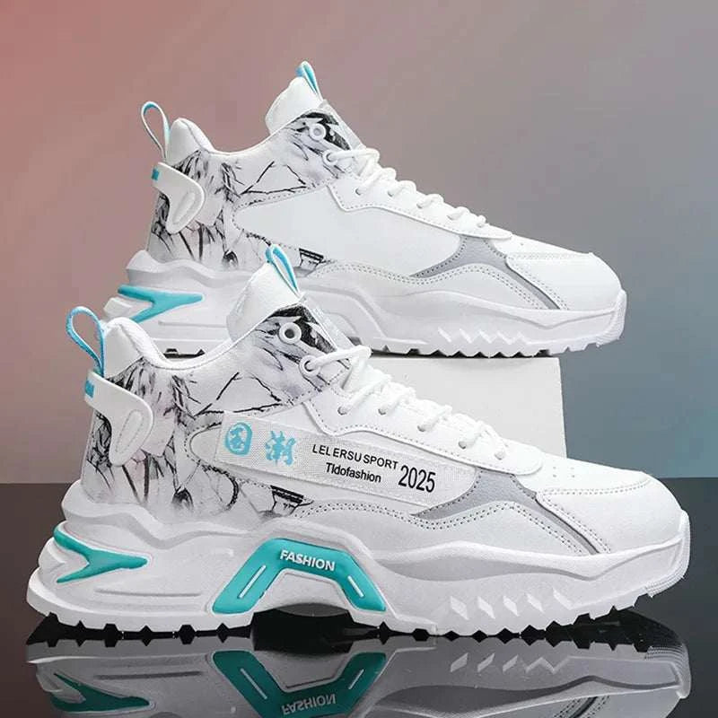 2025 Men’s Shoes Sneakers Fashion Breathable Platform Running Shoes Mesh Sport Light Unisex Male Casual Vulcanize Man Shoes