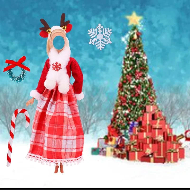 Christmas Outfits for Girl ken Dolls 11.5''/30cm Doll Accessories Xmas Outfits Set Fashion Casual Style Toys for Kids
