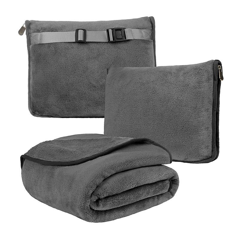 Travel Pillow Blanket Set Cozy Comfort Kit