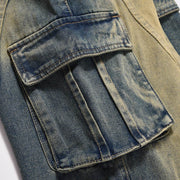 Fashion Work Clothes Pocket Jeans For Men
