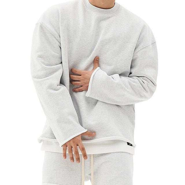 Pullover Round Neck Sweater Loose Men Clothes