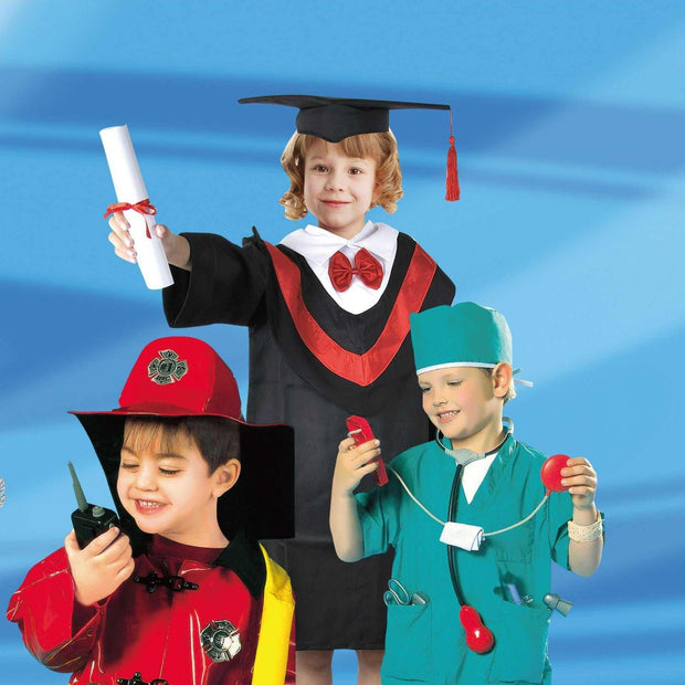 Children's Captain Clothing red stewardess holiday party costume for girls performance wear