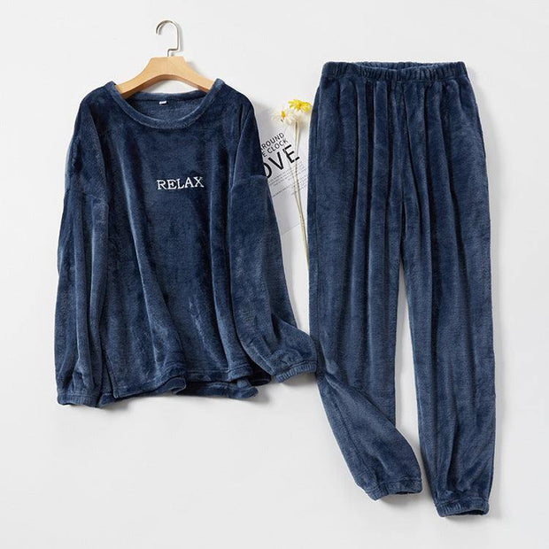 Winter Home Clothes For Women Men Sleepwear Couple