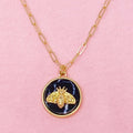 Elegant Bee Jewel Necklace Gold