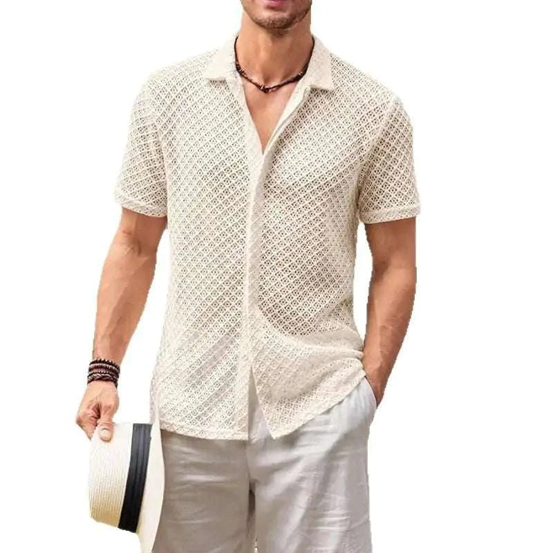 summer short sleeve shirt for men