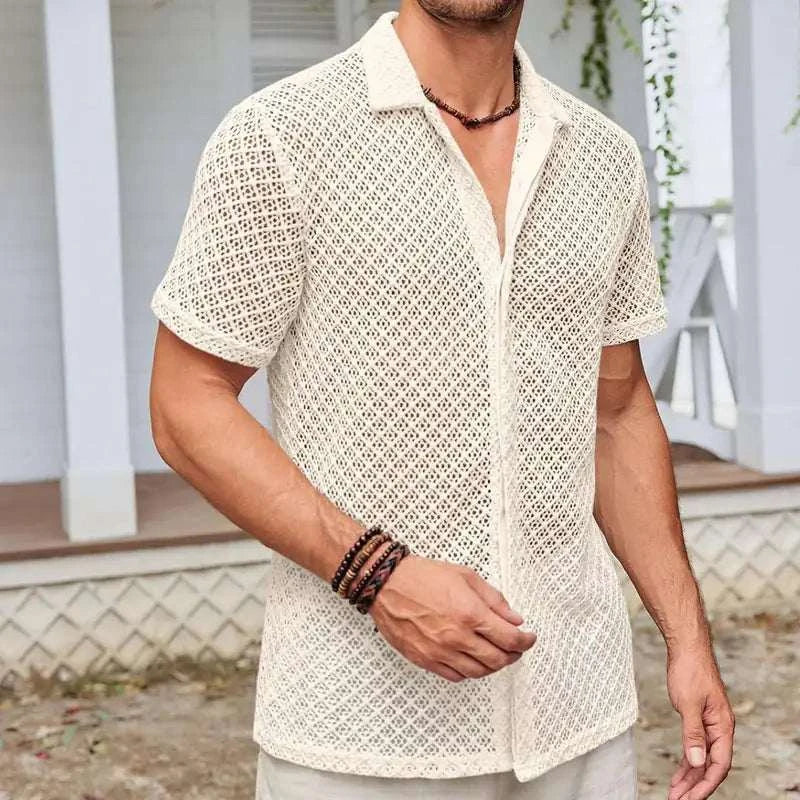 summer short sleeve shirt for men